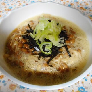 ふわふわナメタケ納豆ご飯